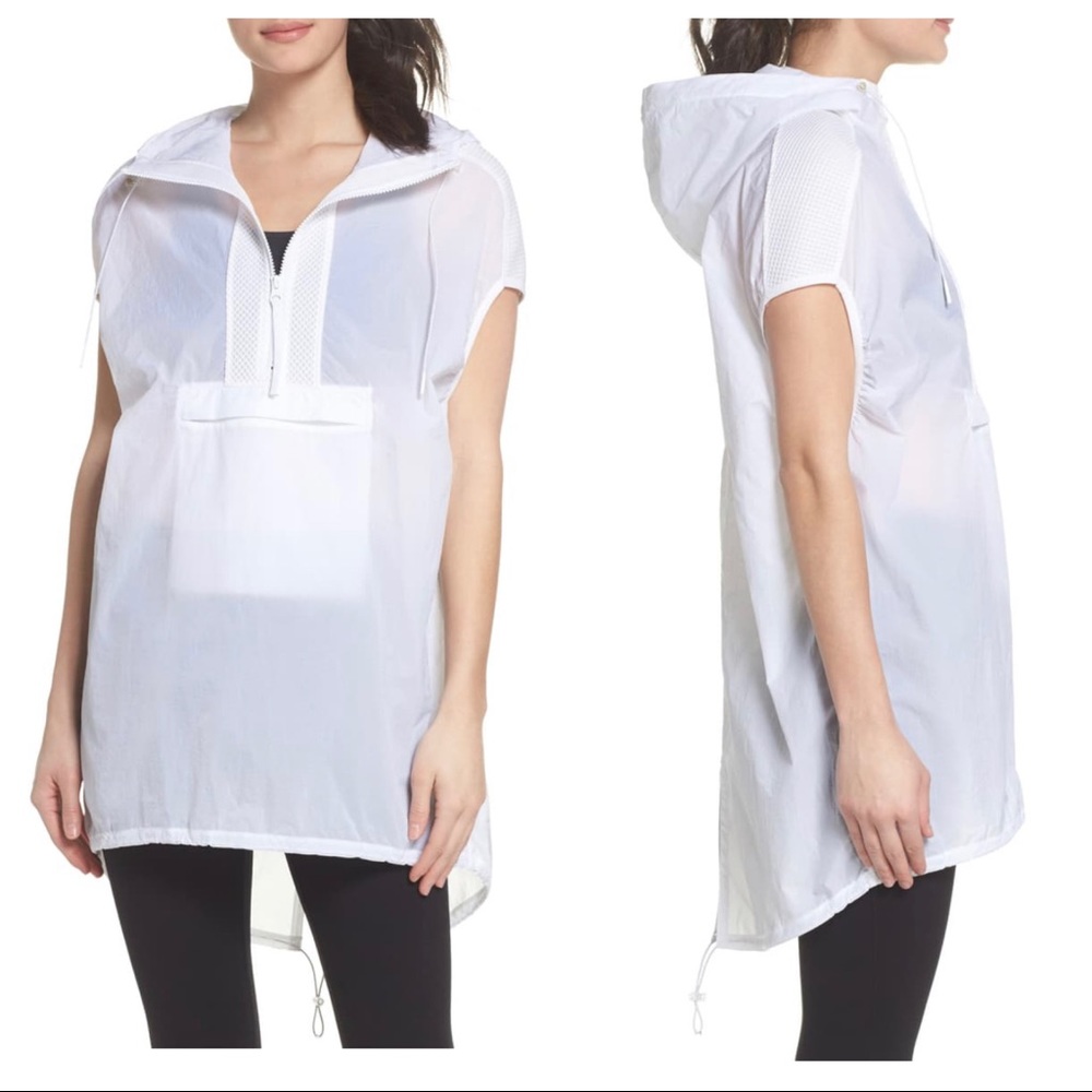 ⬇️ Zella Sheer White Jacket - Gen Vive Hooded Vest - Picture 2 of 4